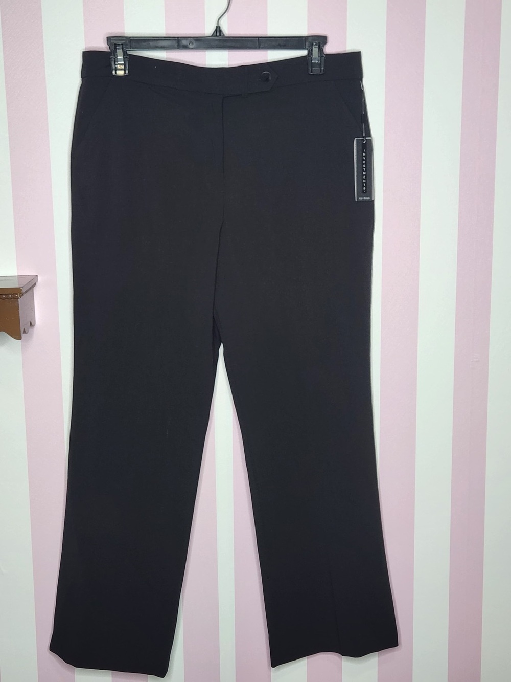 Investments Black Straight-Leg Women's Dress Pants
